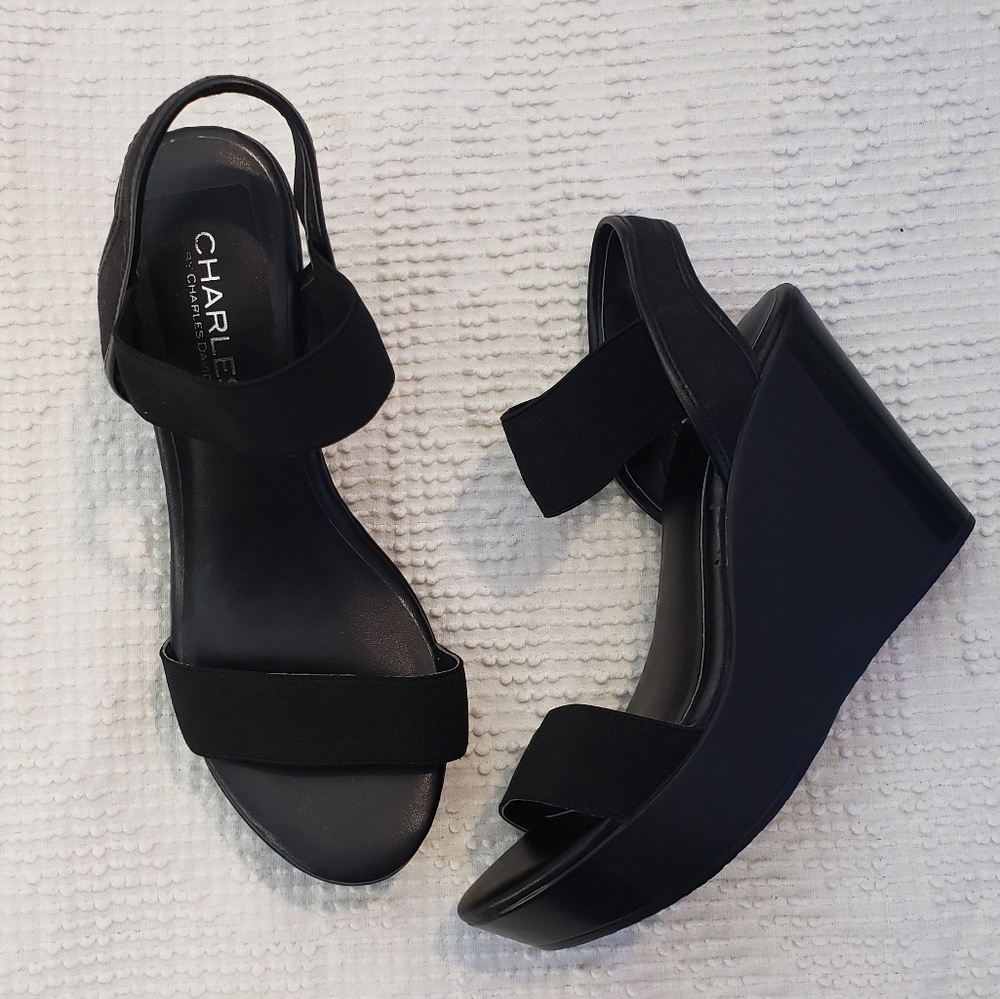 CHARLES DAVID WEDGE HEELS